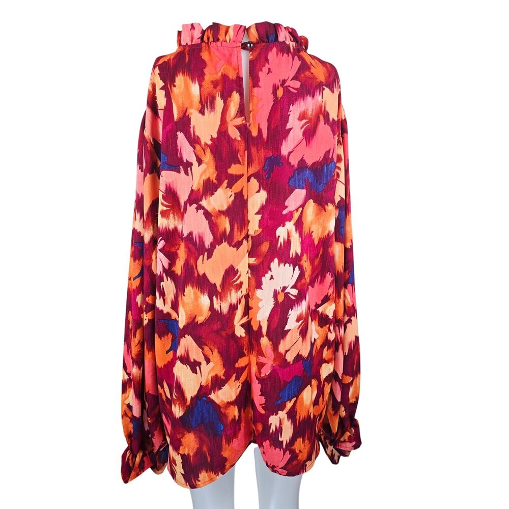 Haptics by Holly Hansen Stunning Floral Business Work Casual Women's Blouse 2X - Picture 3 of 5